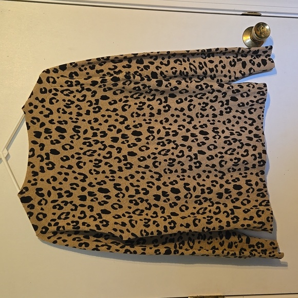 J. Crew women's M leopard 🐆 print cashmere sweater - Picture 4 of 4